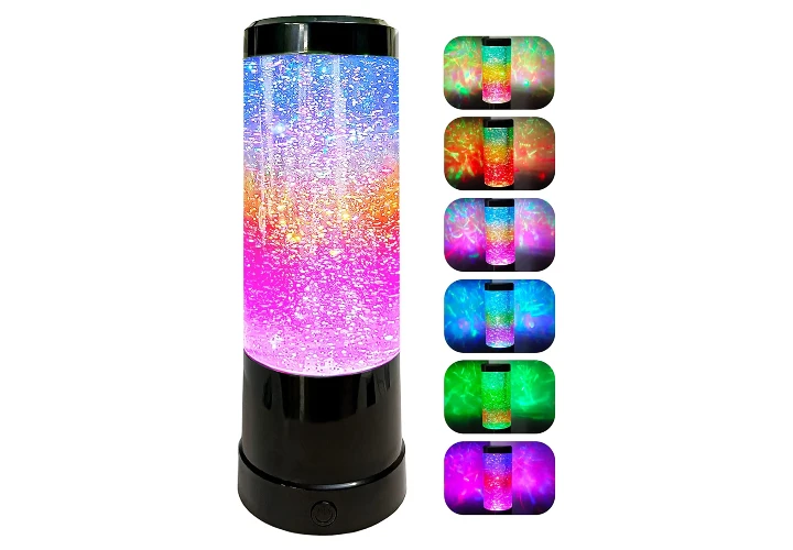 Lava Lamp Rainbow Glitter Light