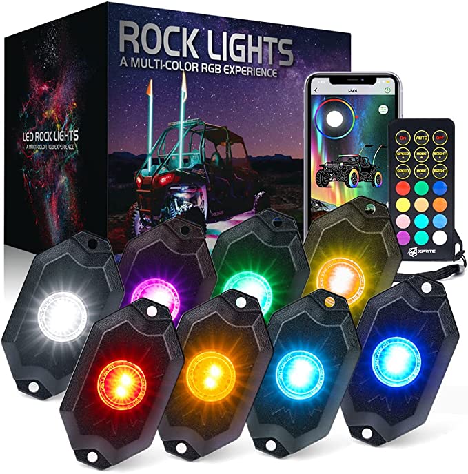 XPRITE RGBW LED Rock Lights Kits