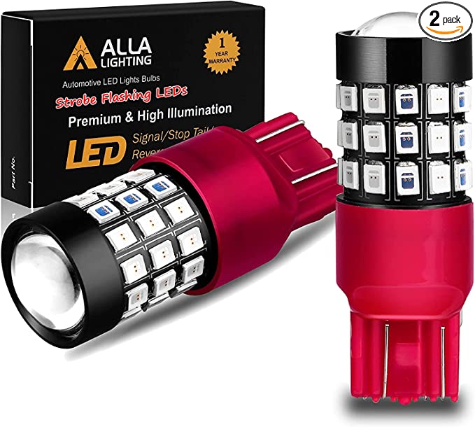 Alla Lighting LED Strobe Brake Lights Bulbs
