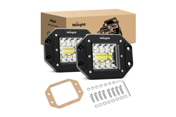 Nilight Flush Mount LED Fog Lights Pods 