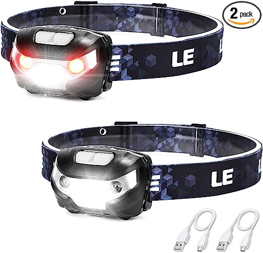 Rechargeable Headlamp for Outdoor Camping, Hiking, Hunting